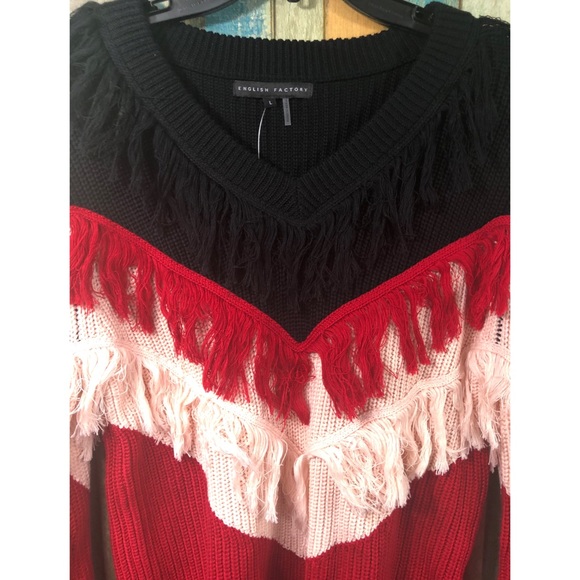 English Factory Rogue Fringe Sweater - Picture 4 of 4